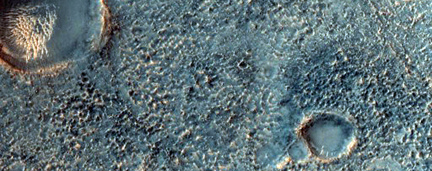 Channel in Mamers Valles Crater with Possible Phyllosilicates