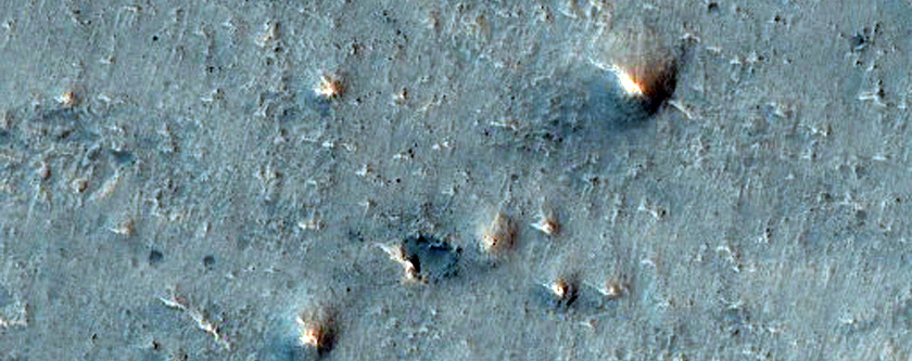 Landforms in Xanthe Dorsa