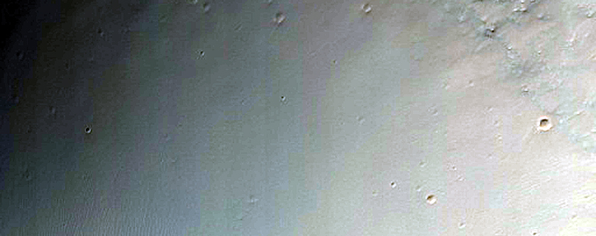 Crater on the South Rim of Coprates Chasma