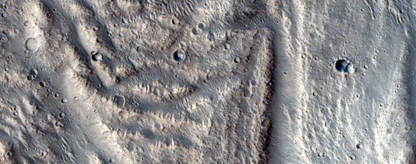 Landslide on North Wall of Montevallo Crater in THEMIS V26773021