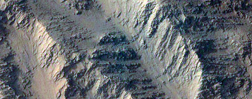 Tilted Block on Olympus Mons Scarp