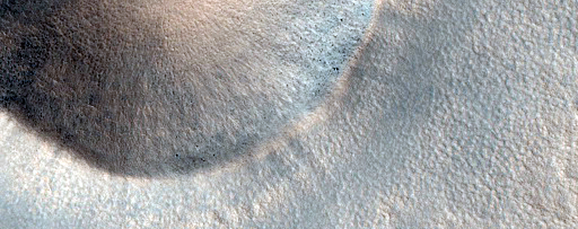 Sharp-Rimmed Crater on Northern Plains