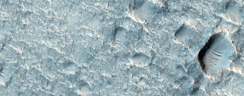 Flow Fronts around Knobs in Acidalia Planitia