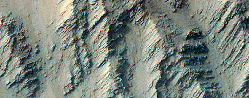 Tilted Block on Olympus Mons Scarp