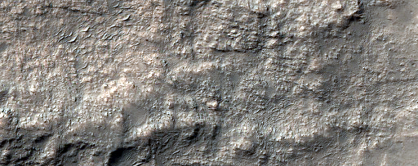 Rocky Deposit in Southern Hesperia Planum