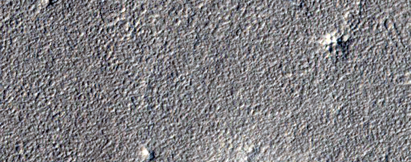 Craters Ridge and Buttes in Northwest Elysium Planitia