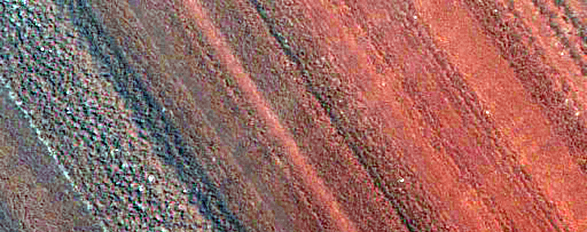 Exposure of North Polar Layered Deposits