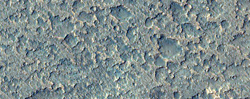 Crater with Ridges on Floor in THEMIS Image V19622016