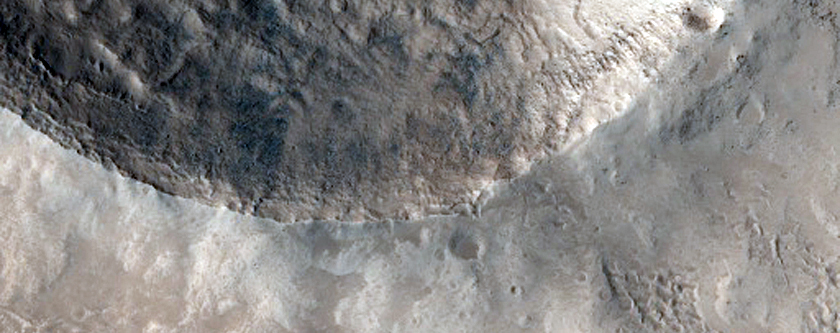 Impact Crater in Alba Patera Caldera