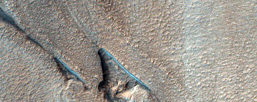 Terrain in Northwest Hellas Planitia