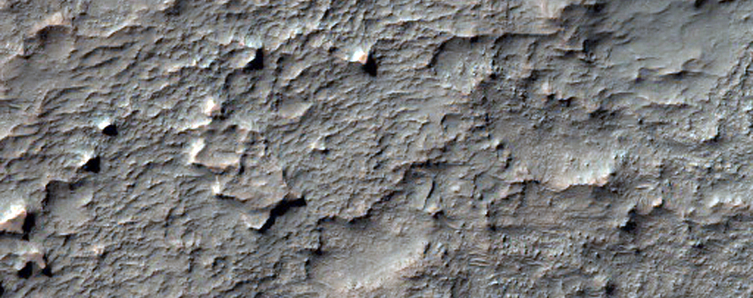 Rocky Outcrop Northeast of Hellas Planitia
