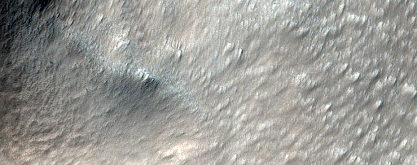 Crater on Shield Slope of Arsia Mons