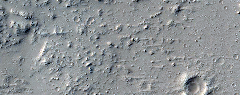 Volcanic Flows South of Tharsis Tholus