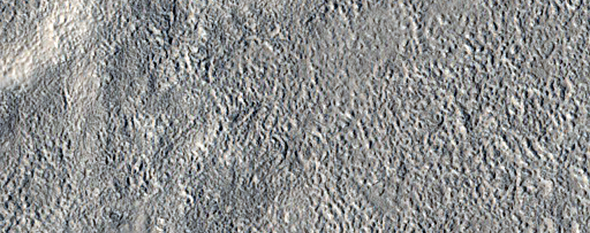 Abrupt Surface Terrain Changes Near Adamas Labyrinthus