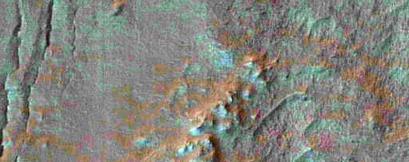 Tongue-Shaped Flow Feature on Crater Floor West of Copernicus Crater