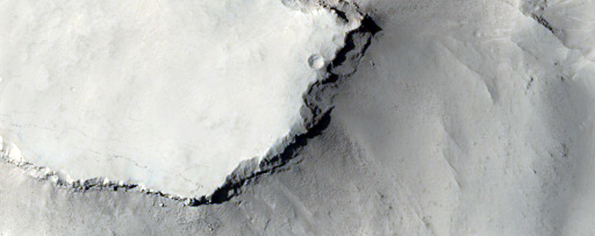 Possible Sediment in Crater Fill