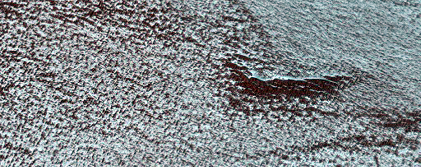 Dunes and North Polar Outlier in MOC Image R23-00720
