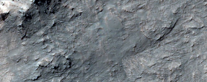 Possible Future Landing Site in Crater in Southeast Eos Mensa