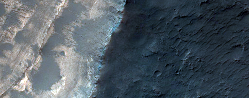 Landforms East of Terby Crater