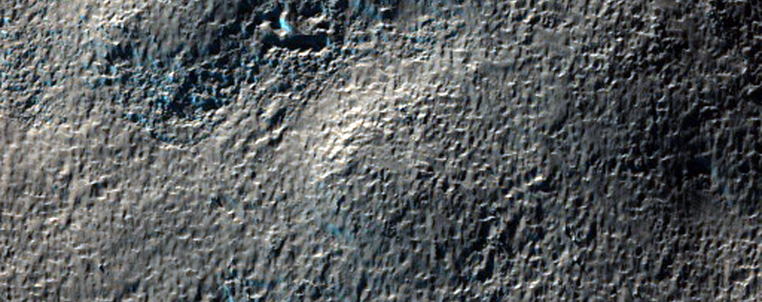 Ejecta of Crater in Terra Cimmeria
