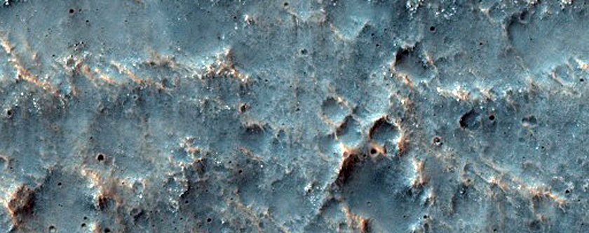 Circular Feature in Kasei Valles