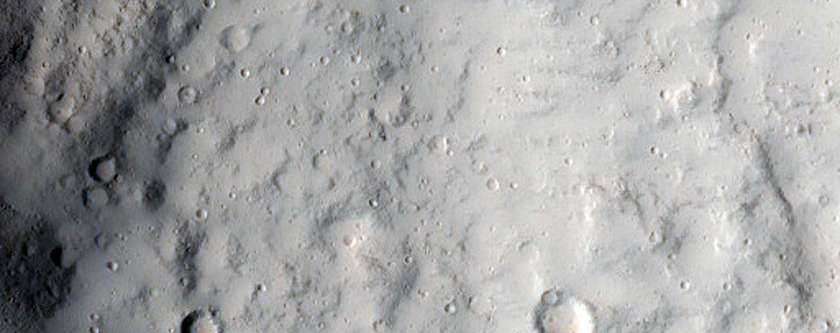 Fractures on the Upper South Flank of Alba Patera