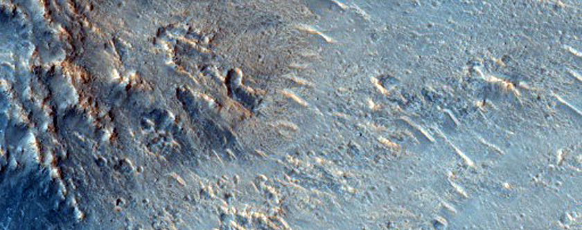 Ejecta of Fresh Crater in Chryse Planitia