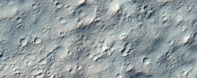 Very Recent Small Crater in Dejnev Crater