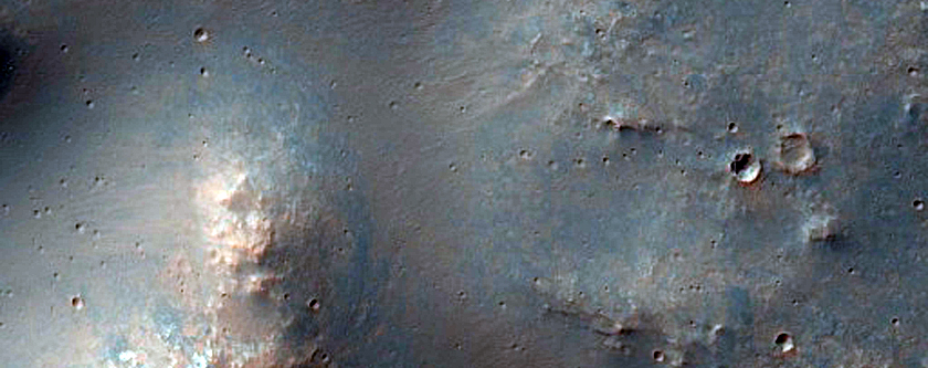 Ridges Radial To Wall of Crater