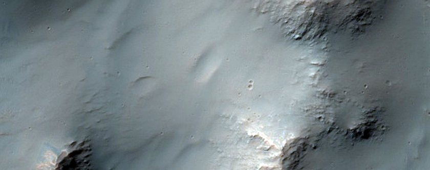 Crater Wall in Margaritifer Terra