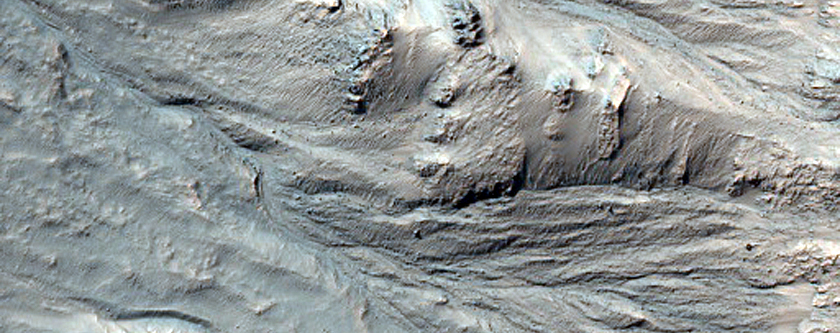 Slope Features on Wall of Palikir Crater