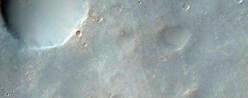Alluvial Fan Surfaces in Crater