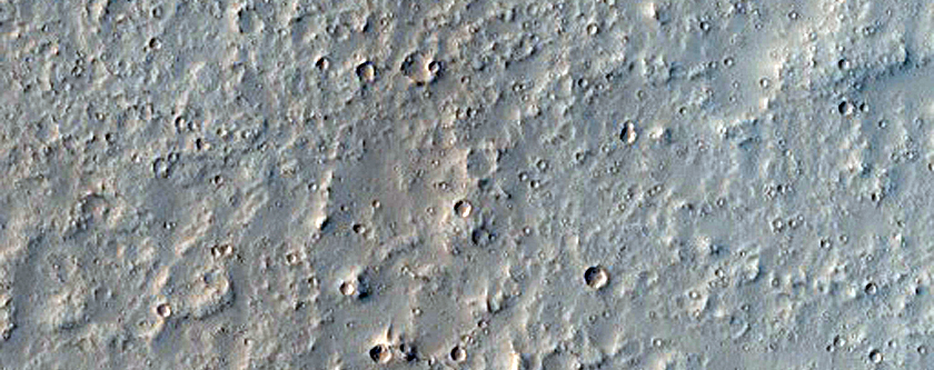 Circular Feature in Tharsis Region