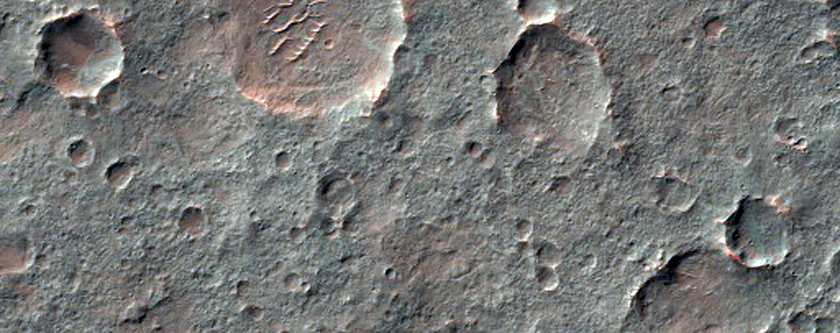 Southern Rim of Possible Olivine-Rich Depression in Noachis Terra