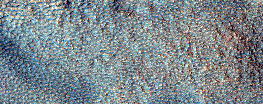 Possible Olivine in Ejecta of Northern Plains Crater