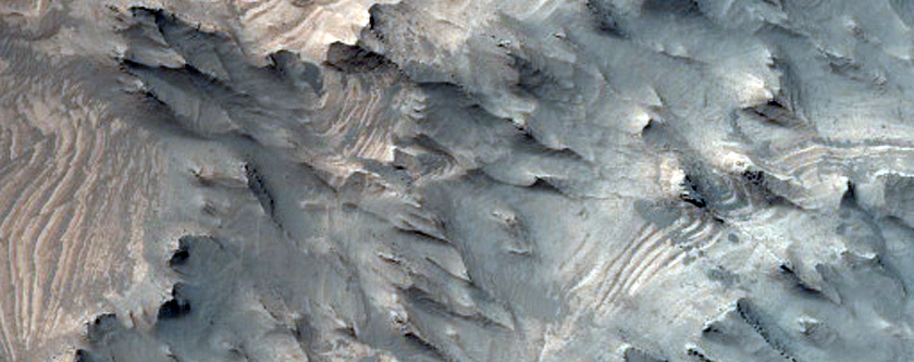 Layered Deposits in West Candor Chasma