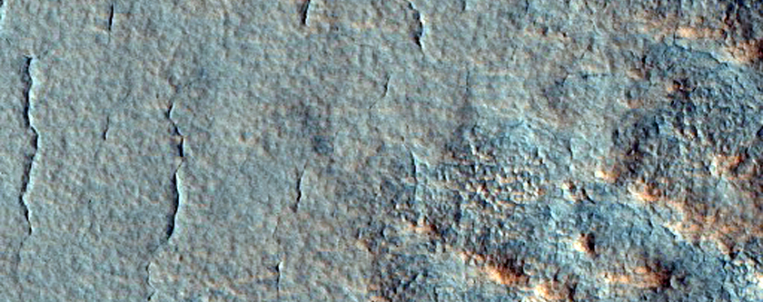 Overlapping Pedestal Craters in THEMIS Image V20104004
