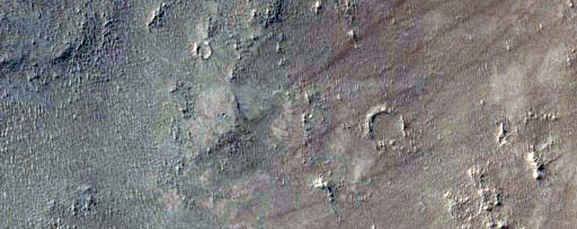 Valley Intersecting Crater in HRSC Image H5263_0000_Nd3