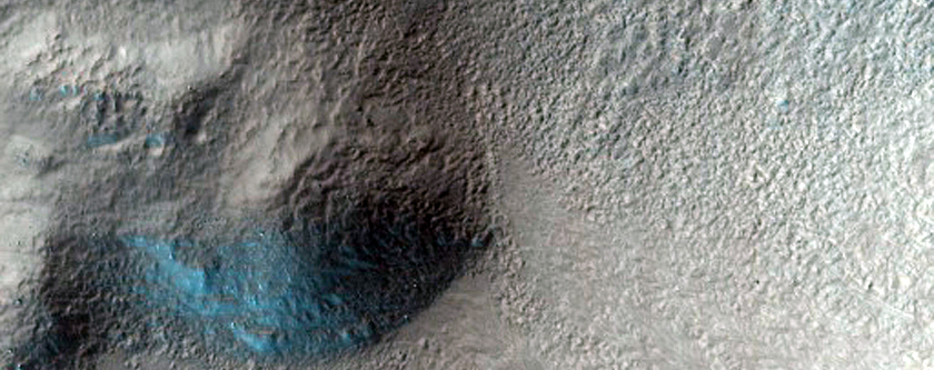 Active Gully in Penticton Crater
