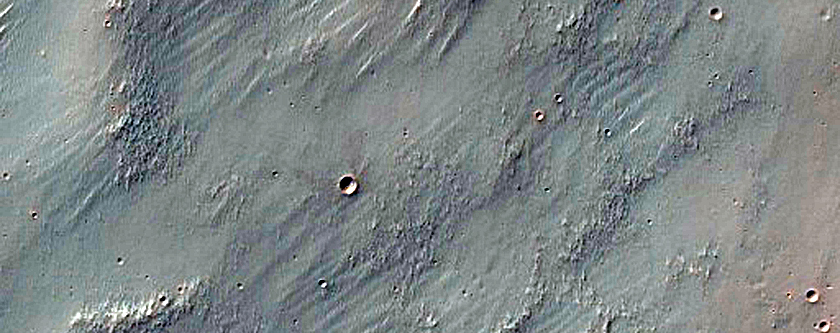 Crater Wall Near Solis Planum
