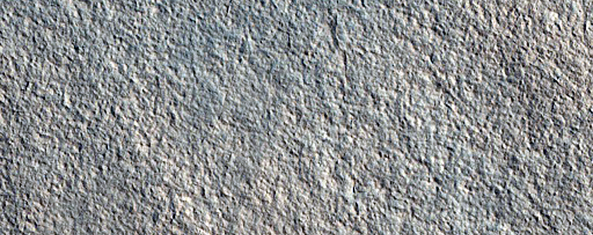 Polar Crater with Summer Ice