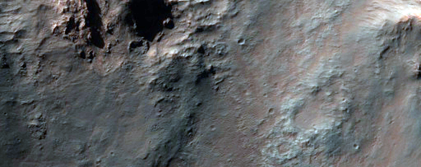 Central Pits of Large Impact Crater