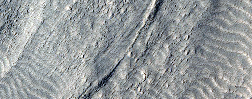 Flow Feature in Protonilus Mensae