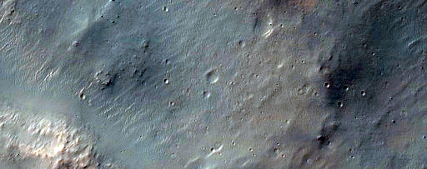 Smaller Crater on Rim of Ruby Crater