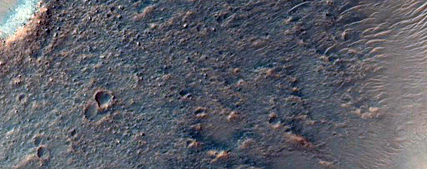 Knobs on Floor of Galilaei Crater