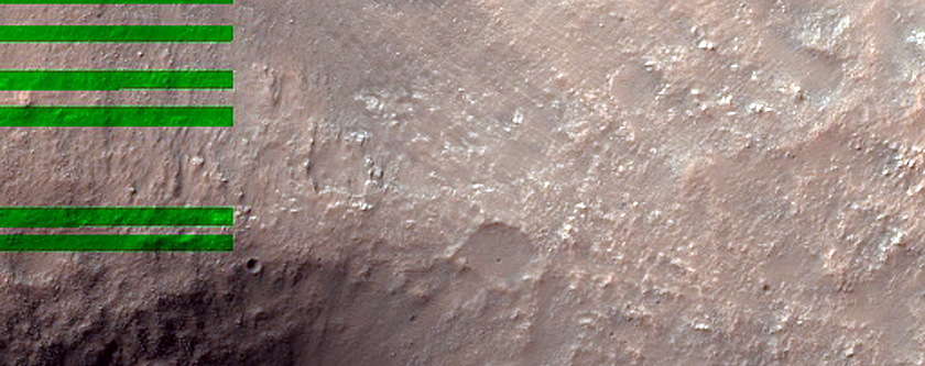 Layered Material on Crater Floor