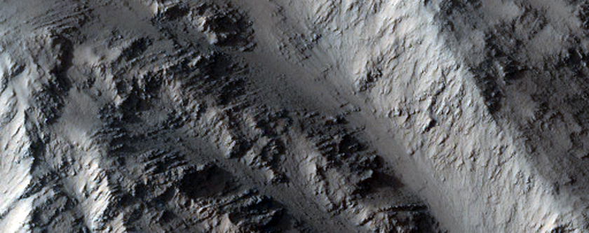 Tilted Block on Olympus Mons Scarp