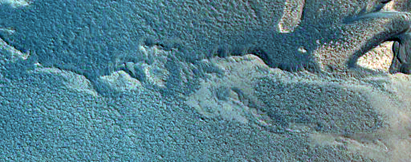 Change Detection on North Polar Scarp