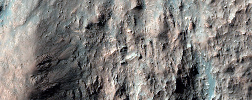 Central Region of an Impact Crater