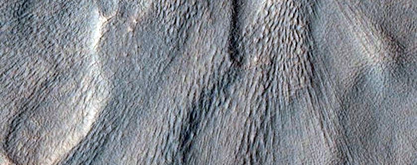 Mid-Latitude Crater